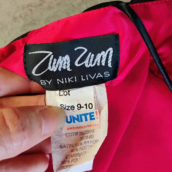 Vintage Zum Zum Prom Dress Maxi Gown Juniors 9 Whimsigoth Butterfly 90s Goth - Picture 10 of 16